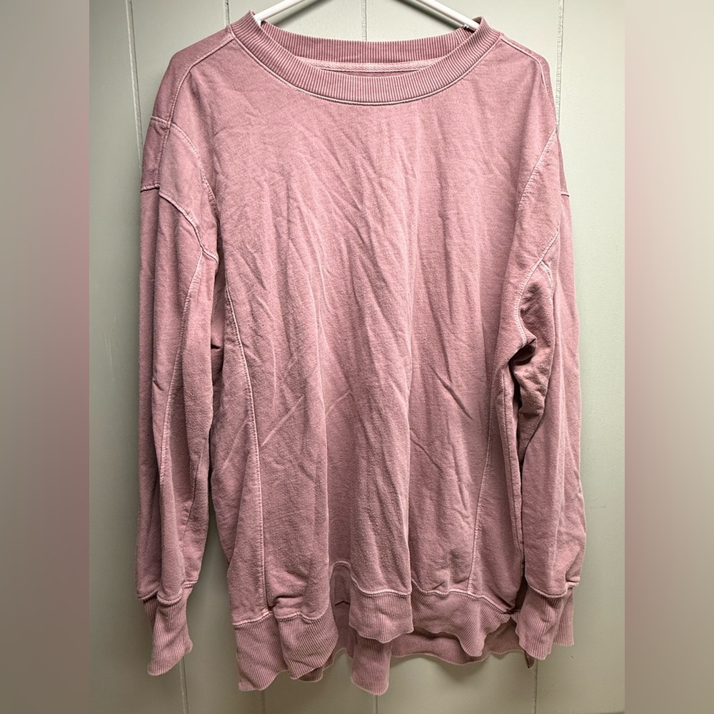 Maurices Rose-Pink Crewneck Sweatshirt